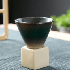 Plates u0026 More Küche & Esszimmer-Retro-Kaffeetasse aus Keramik – Latte-Tasse aus japanischem Porzellan