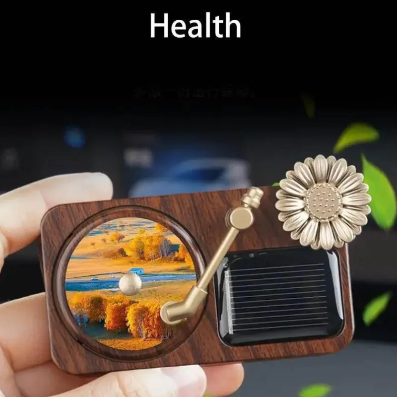 Wild u0026 Free Gear Autozubehör|Automobilindustrie-Retro-Plattenspieler-Auto-Lufterfrischer – rotierendes Solar-Design