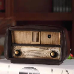 Cozy Living Möbel-Retro-Radiodekor aus Kunstharz – europäischer nostalgischer Stil