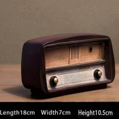 Cozy Living Möbel-Retro-Radiodekor aus Kunstharz – europäischer nostalgischer Stil