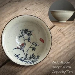 Plates u0026 More Küche & Esszimmer-Retro-Teetassen-Set aus Keramik – Vintage-Teetassen für gemütliche Zusammenkünfte