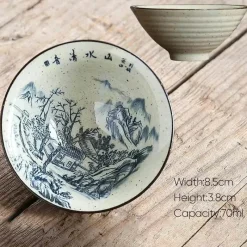 Plates u0026 More Küche & Esszimmer-Retro-Teetassen-Set aus Keramik – Vintage-Teetassen für gemütliche Zusammenkünfte