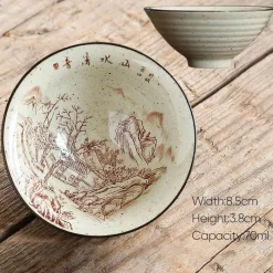 Plates u0026 More Küche & Esszimmer-Retro-Teetassen-Set aus Keramik – Vintage-Teetassen für gemütliche Zusammenkünfte