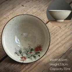 Plates u0026 More Küche & Esszimmer-Retro-Teetassen-Set aus Keramik – Vintage-Teetassen für gemütliche Zusammenkünfte