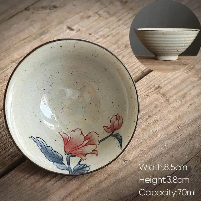 Plates u0026 More Küche & Esszimmer-Retro-Teetassen-Set aus Keramik – Vintage-Teetassen für gemütliche Zusammenkünfte