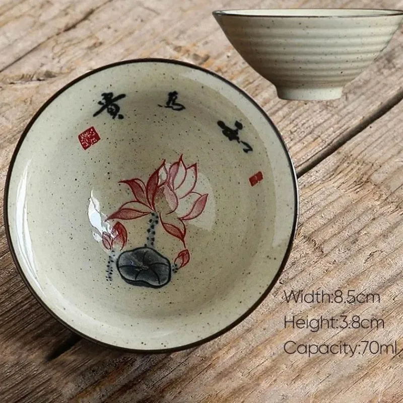 Plates u0026 More Küche & Esszimmer-Retro-Teetassen-Set aus Keramik – Vintage-Teetassen für gemütliche Zusammenkünfte