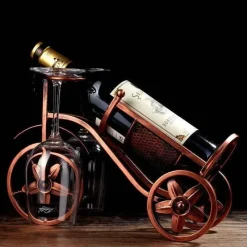 Tom Küche & Esszimmer-Retro-Weinregal – Eleganter Flaschen- und Glas-Organizer