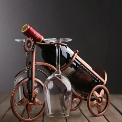 Tom Küche & Esszimmer-Retro-Weinregal – Eleganter Flaschen- und Glas-Organizer