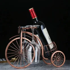 Tom Küche & Esszimmer-Retro-Weinregal – Eleganter Flaschen- und Glas-Organizer