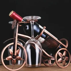 Tom Küche & Esszimmer-Retro-Weinregal – Eleganter Flaschen- und Glas-Organizer