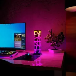 The Light Loft Beleuchtung-RGB LED Farbwechsel Würfel Tischlampe - Nachtlicht