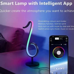 Bright Accents Beleuchtung-RGB-Musiknotenlampe - Symphony Tischleuchte