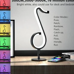 Bright Accents Beleuchtung-RGB-Musiknotenlampe - Symphony Tischleuchte