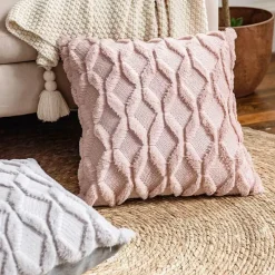 Cozy Cushions Bettzeug-Rhombus-Kissenbezug – weicher Plüsch-Kissenbezug für stilvolle Heimdekoration