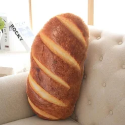 Cozy Cushions Bettzeug-Riesiges Brot-Plüschkissen - Dekoratives Lebensmittelkissen
