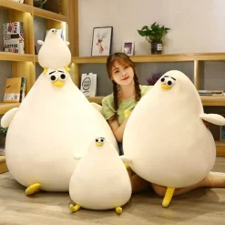 The Decor Haven Babyspielzeug-Riesiges Pinguin-Plüschkissen – weiches, kuscheliges Stofftier