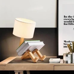 Comfort u0026 Style Beleuchtung-Robot Table Lamp - Creative Book Holder Design