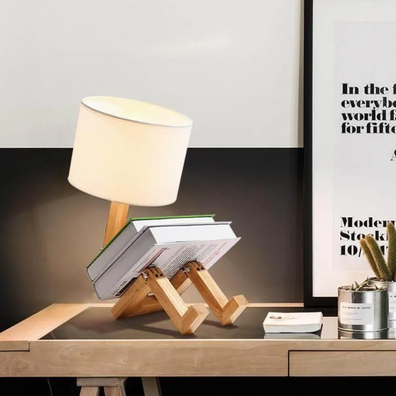 Comfort u0026 Style Beleuchtung-Robot Table Lamp - Creative Book Holder Design