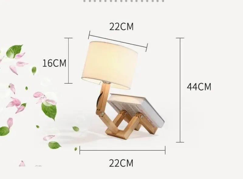 Comfort u0026 Style Beleuchtung-Robot Table Lamp - Creative Book Holder Design