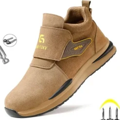 Herren Decor Herrenschuhe-Robuste, durchtrittsichere Arbeitsstiefel – Sicherheitsschuhe für die Industrie