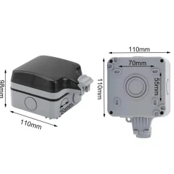 Roam Ready Heimwerkzeuge|Badezimmer-Robuste, wasserdichte Steckdosenabdeckung – Elektrischer Schutz im Außenbereich