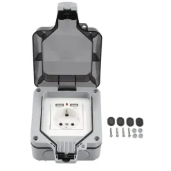 Roam Ready Heimwerkzeuge|Badezimmer-Robuste, wasserdichte Steckdosenabdeckung – Elektrischer Schutz im Außenbereich