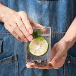 Tom Küche & Esszimmer-Robustes Trinkgeschirr-Set aus Glas – Tassen für Kaffee, Tee, Saft, Cocktails und Whisky
