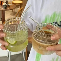 Plates u0026 More Küche & Esszimmer-Robustes Wasserbecher-Set aus Glas – stilvolles, hitzebeständiges Trinkgeschirr für Kaffee, Tee und Saft