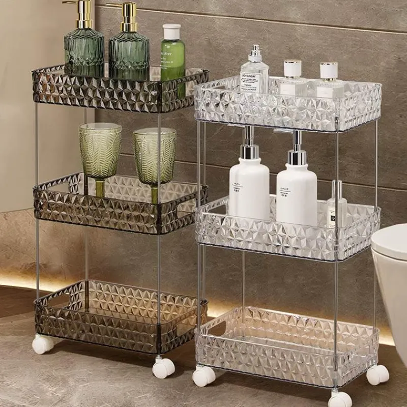 The Blissful Bath Badezimmer-Rollendes Badezimmer-Aufbewahrungsregal – Mobiler Organizer auf Rädern