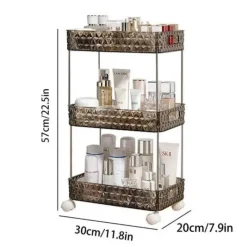 The Blissful Bath Badezimmer-Rollendes Badezimmer-Aufbewahrungsregal – Mobiler Organizer auf Rädern