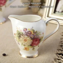 Feast u0026 Flair Küche & Esszimmer-Rose Bone China Teeservice - Elegantes Porzellan-Teegeschirr