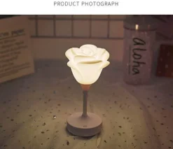 The Decor Haven Beleuchtung-Rosenblumen-Nachtlicht - Romantisches Wohndekor