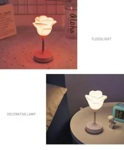 The Decor Haven Beleuchtung-Rosenblumen-Nachtlicht - Romantisches Wohndekor