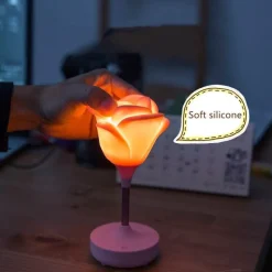 The Decor Haven Beleuchtung-Rosenblumen-Nachtlicht - Romantisches Wohndekor