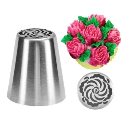 Tom Küche & Esszimmer-Rosen-Spritztüllen-Set zum Dekorieren von Weihnachtsgebäck – ideal für festliche Leckereien