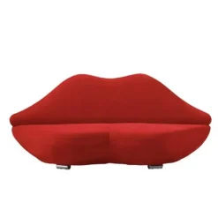 Cozy Living Wohndeko|Möbel-Rotes Doppelsitzer-Sofa – Stilvolles Loveseat-Möbel
