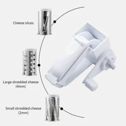 Tom Küche & Esszimmer-Rotierende Käsereibe aus Edelstahl – Küchenutensil