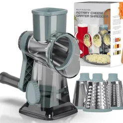 Tom Küche & Esszimmer-Rotierende Käsereibe aus Edelstahl – Küchenutensil
