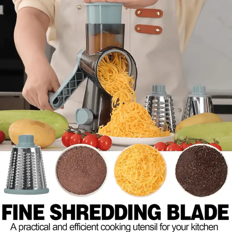 Tom Küche & Esszimmer-Rotierende Käsereibe aus Edelstahl – Küchenutensil