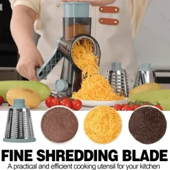 Tom Küche & Esszimmer-Rotierende Käsereibe aus Edelstahl – Küchenutensil