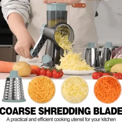 Tom Küche & Esszimmer-Rotierende Käsereibe aus Edelstahl – Küchenutensil