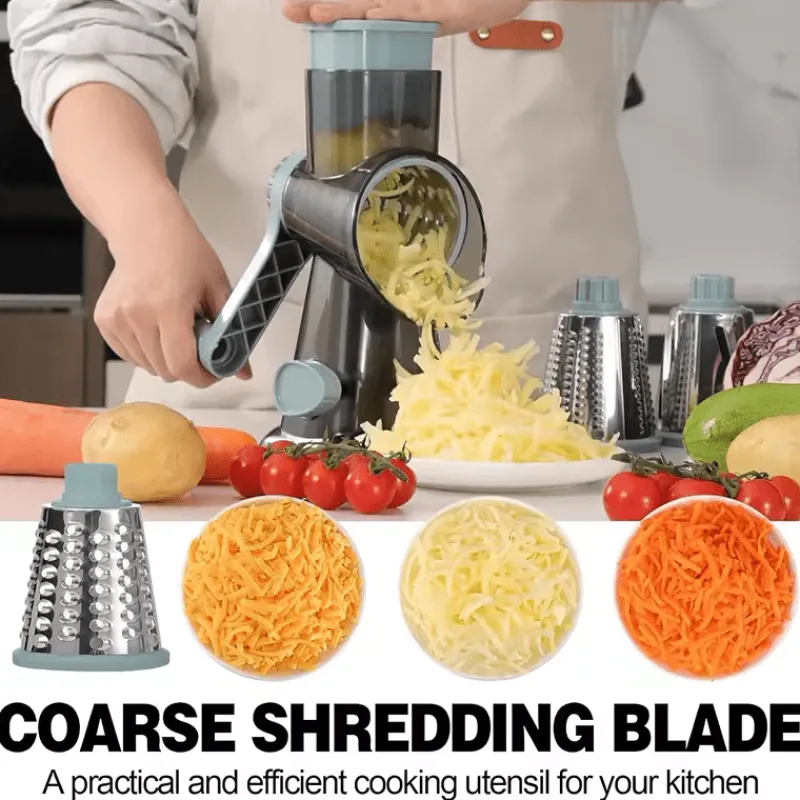 Tom Küche & Esszimmer-Rotierende Käsereibe aus Edelstahl – Küchenutensil