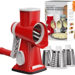 Tom Küche & Esszimmer-Rotierende Käsereibe aus Edelstahl – Küchenutensil