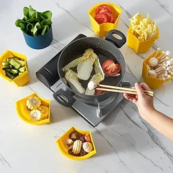 The Culinary Kit Küche & Esszimmer-Rotierender Abtropfkorb Snacktablett