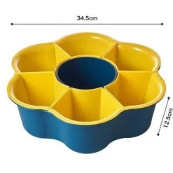 The Culinary Kit Küche & Esszimmer-Rotierender Abtropfkorb Snacktablett