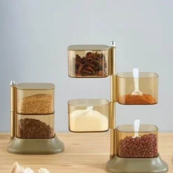 The Blissful Bath Badezimmer-Rotierender Make-up-Organizer – Stilvolle Aufbewahrungsbox für Kosmetik