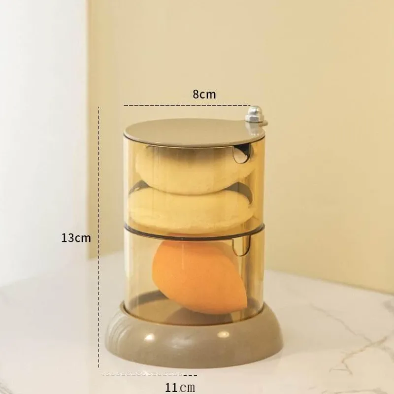 The Blissful Bath Badezimmer-Rotierender Make-up-Organizer – Stilvolle Aufbewahrungsbox für Kosmetik