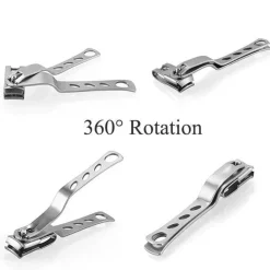 PureGlow Männerpflege|Frauenpflege-Rotierender Nagelknipser – Müheloses Schneidewerkzeug