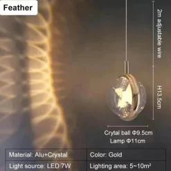 Ember u0026 Ivy Beleuchtung-Rotierendes Kristall-LED-Stimmungslicht – Romantisches Wohndekor
