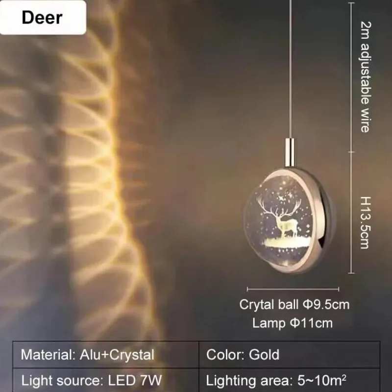 Ember u0026 Ivy Beleuchtung-Rotierendes Kristall-LED-Stimmungslicht – Romantisches Wohndekor